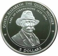 () Монета Остров Питкерн 1999 год 5  ""   Биметалл (Серебро - Ниобиум)  UNC